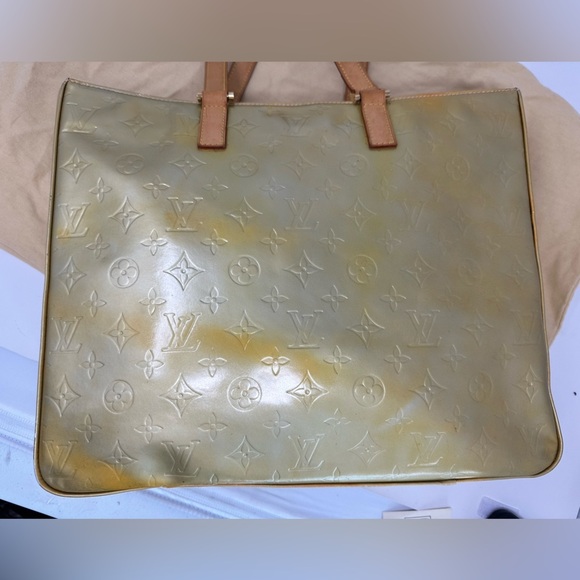 LOUIS VUITTON VINTAGE VERNIS NOISETTE TOTE GUC​ - Picture 6 of 15